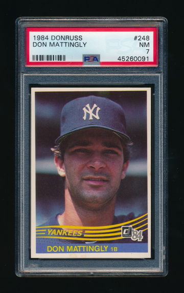 1984 Donruss #248, Don Mattingly RC PSA 7 NM