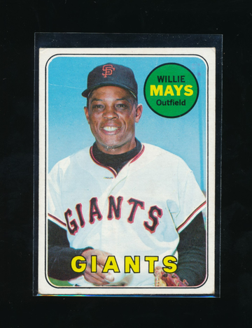 1969 Topps #190, Willie Mays EX *Centered
