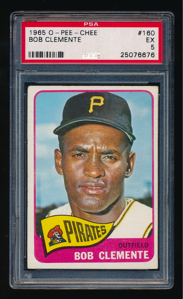 1965 OPC #160, Roberto Clemente PSA 5 EX