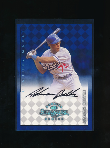 1998 Donruss Signature Series Adrian Beltre CENTURY MARKS AUTO *HOF* RARE SP