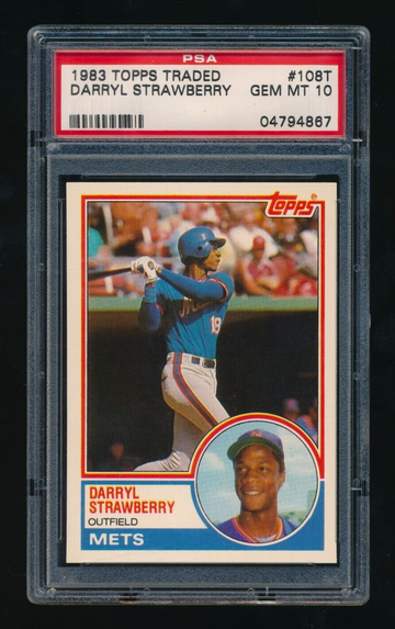 1983 Topps Traded 108T Darryl Strawberry PSA 10 GEM MINT