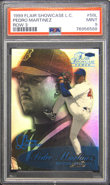 1999 Pedro Martinez Flair Legacy Showcase Row 3 /99, PSA 9 MINT