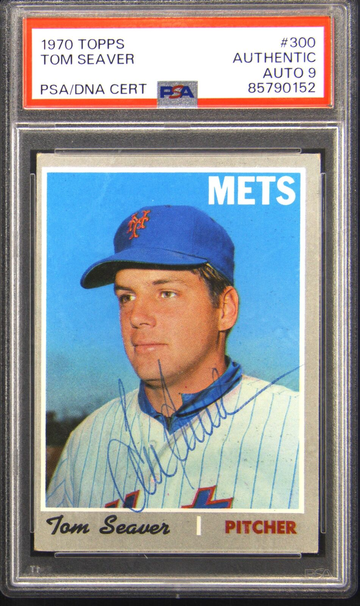 1970 Topps #300, Tom Seaver Signed PSA DNA Auto