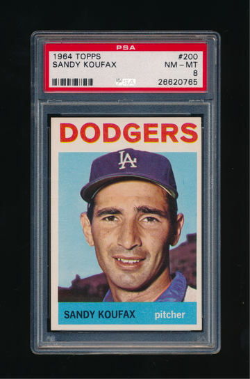 1964 Topps #200, Sandy Koufax PSA 8 NMMT