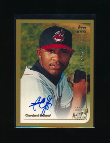 1999 Topps Traded #T33, CC Sabathia RC Auto, Great Signature