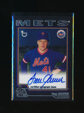 2004 Topps Chrome Retired Autographs Tom Seaver Auto, MINT 