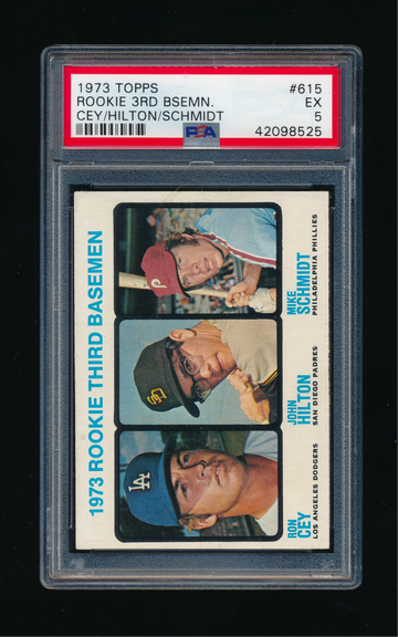 1973 Topps #615, Mike Schmidt RC, PSA 5 EX