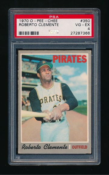 1970 OPC #350, Roberto Clemente PSA 4 VGEX Nice