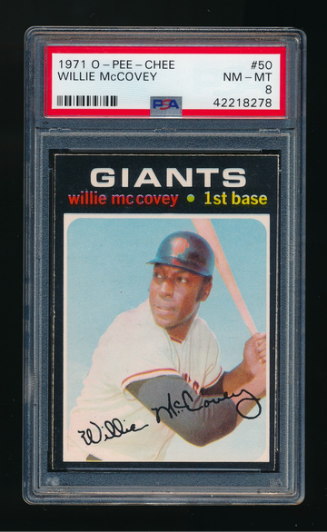 1971 OPC #50, Willie McCovey PSA 8 NMMT !
