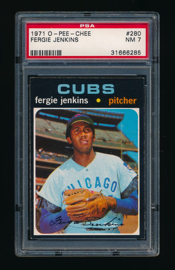1971 OPC #280, Fergie Jenkins PSA 7 NM