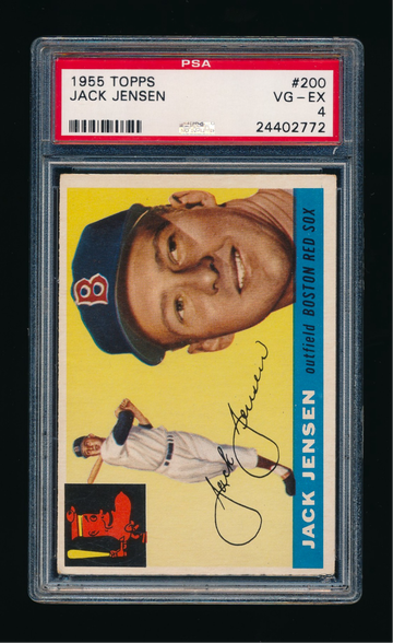 1955 Topps #200, Jackie Jensen PSA 4 VGEX