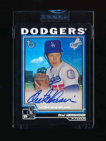 2004 Topps Chrome Retired Signature Series Orel Hershiser Refractor Auto sp /25