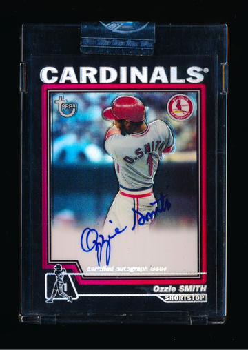2004 Topps Chrome Retired Signature Series Ozzie Smith sp Refractor Auto /25 NICE