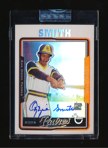 2005 Topps Chrome Retired Signature Series Ozzie Smith sp Refractor Auto /25, RARE NICE