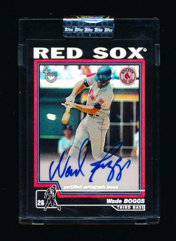 2004 Topps Chrome Retired Signature Series Wade Boggs sp Refractor Auto /25 NICE