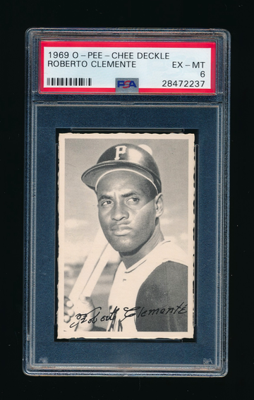 1969 OPC Deckle Edge Roberto Clemente PSA 6 EXMT Centered
