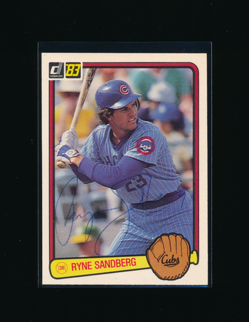 1983 Donruss #277, Ryne Sandberg Signed RC *Vintage Rookie Era Auto