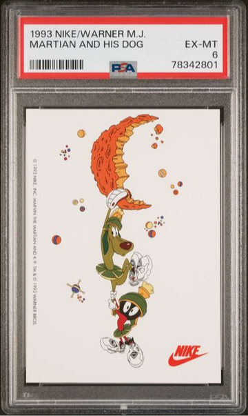 1993 Nike Warner Bros. Michael Jordan Martian and His Dog PSA 6