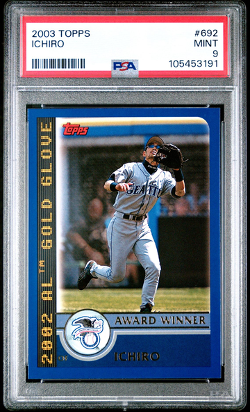 2003 Topps Gold Glove Ichiro PSA 9 MINT