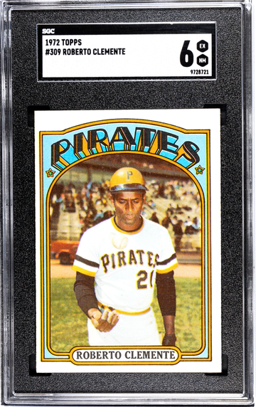 1972 Topps Roberto Clemente HOF SGC 6