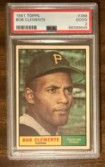 1961 Topps Roberto Clemente PSA 2