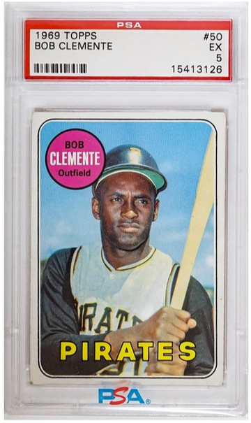 1969 Topps Roberto Clemente PSA 5