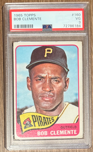 1965 Topps Roberto ‘Bob’ Clemente PSA 3