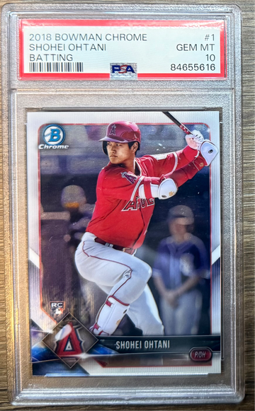2018 Bowman Chrome Shohei Ohtani Batting PSA 10