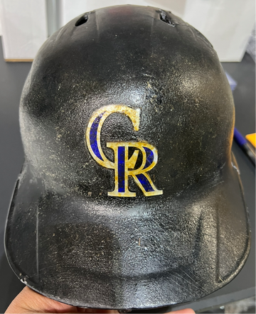 2020 Nolan Arenado Game Used Batting Helmet MLB Sticker