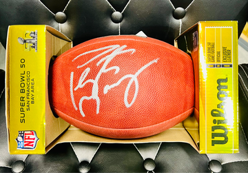 Peyton Manning Super Bowl 50 Autographed Football Fanatics 