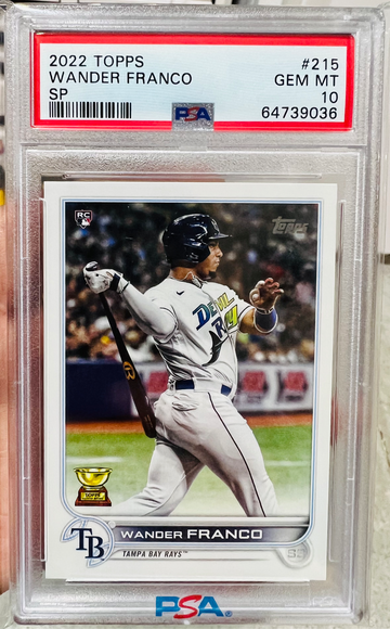 2022 Topps Series 1 Wander Franco SP PSA 10