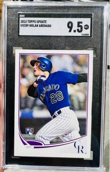 *RARE* 2013 Topps Update Missing Foil/No Name Nolan Arenado SGC 9.5