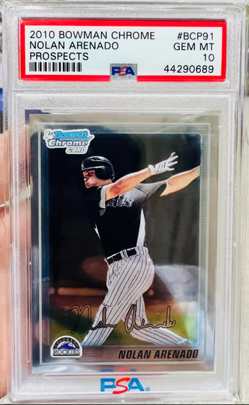 2010 1st Bowman Chrome Nolan Arenado PSA 10