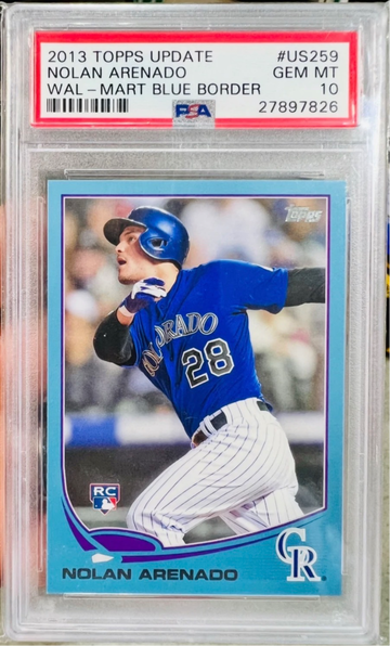 2013 Topps Update Nolan Arenado Wal-Mart Blue Border PSA 10