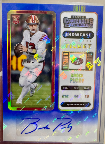 2022 Panini Contenders Brock Purdy Showcase Ticket 