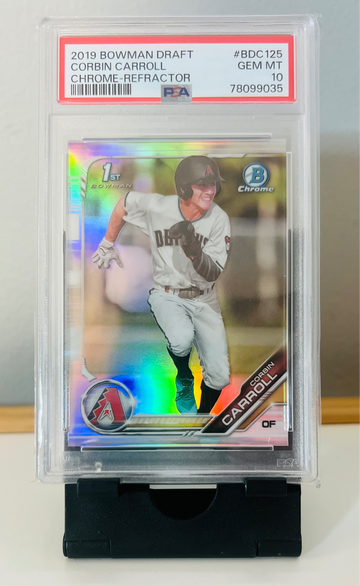 2019 Bowman Draft Corbin Carroll Refractor PSA 10