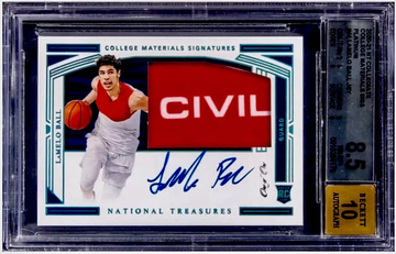 2020 National Treasures Platinum LaMelo Ball RPA RC Rookie Logo Patch AUTO 1/1