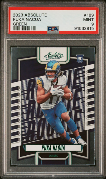 2023 Absolute Puka Nacua Green PSA 9
