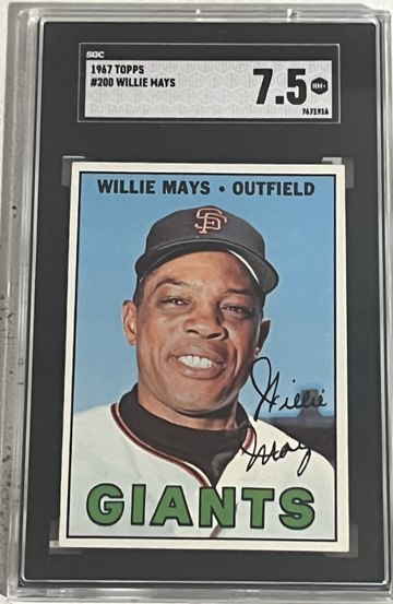 1967 TOPPS WILLIE MAYS SGC 7.5 