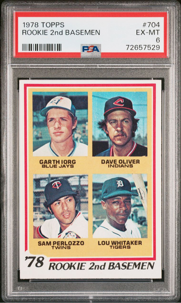 1978 Topps Lou Whitaker Rookie 