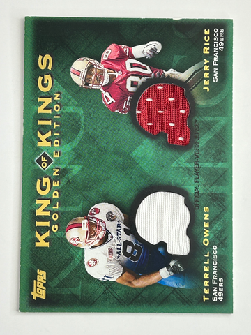 2001 Topps King of Kings Jerry Rice/ Randy Moss Dual Patch