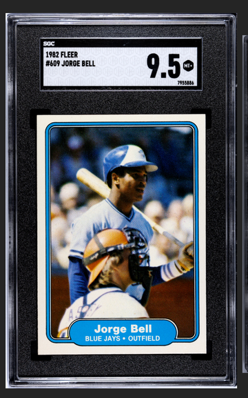 1982 Fleer Jorge Bell Rookie Pop 2. Highest SGC grade 