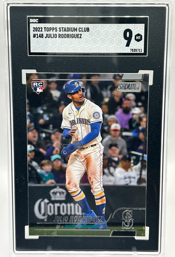 2022 Topps Stadium Club Julio Rodriguez Rookie SGC 9