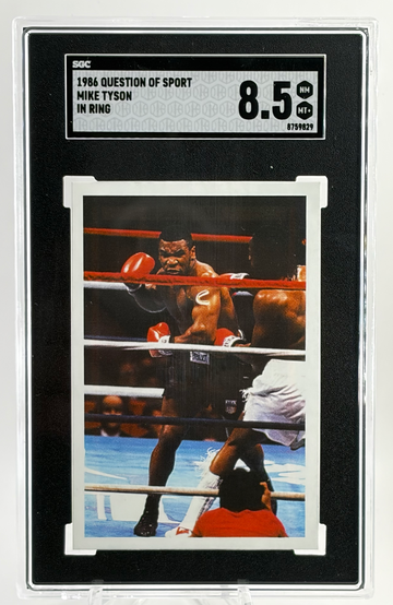 1986 Question of Sport Mike Tyson Rookie SGC 8.5