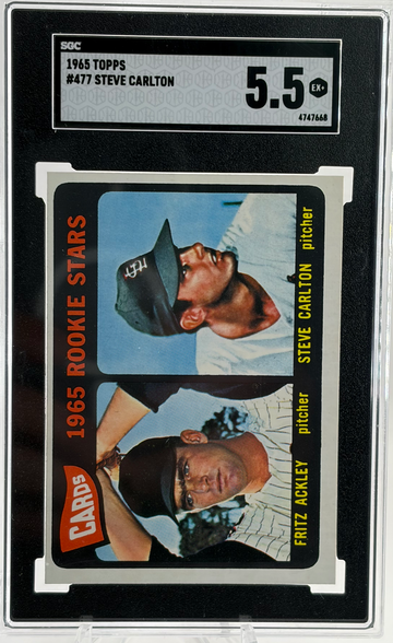 1965 Topps Steve Carlton #477 Rookie SGC 5.5