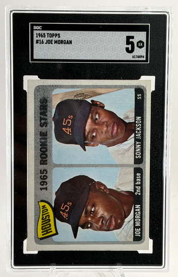 1965 topps Joe Morgan #16 Rookie SGC 5
