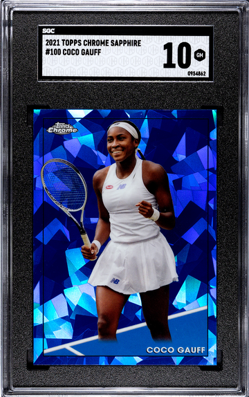 2021 Topps Chrome Sapphire Coco Gauff #100