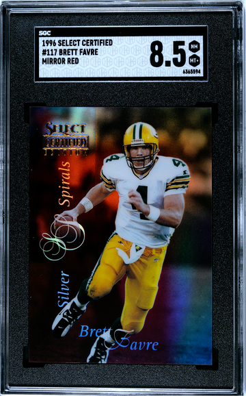 1996 Brett Favre Select Certified Mirror Red #117 Only 90 Produced