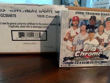 2022 Topps Chrome Update Sapphire FACTORY SEALED Case 10 Box Bobby Witt J-Rod