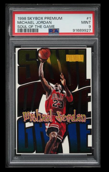 1998 Skybox Premium Soul of the game MICHAEL JORDAN #1 PSA 9